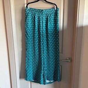 torrid Teal Wide-Leg Pants pink accent